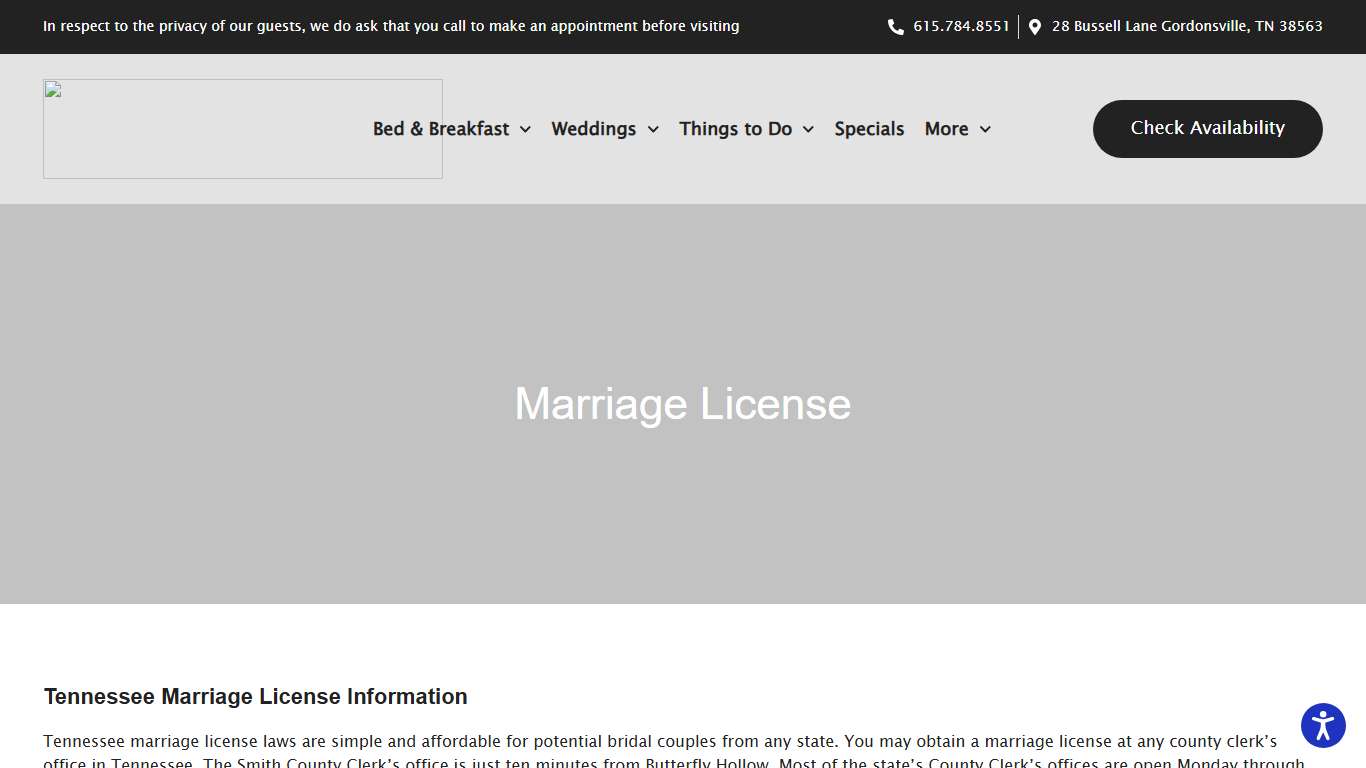 Tennessee Marriage License Laws and Requirements